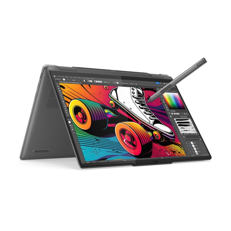 Lenovo Yoga 7 Intel Core Ultra 7 155H Ibrido (2 in 1) 35,6 cm (14") Touch screen 2.8K 16 GB LPDDR5x-SDRAM  - TASTIERA QWERTZ